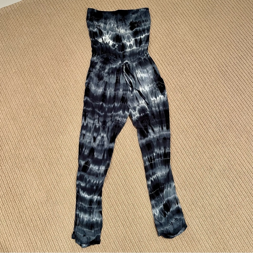 Tie-dye Strapless Jumpsuit